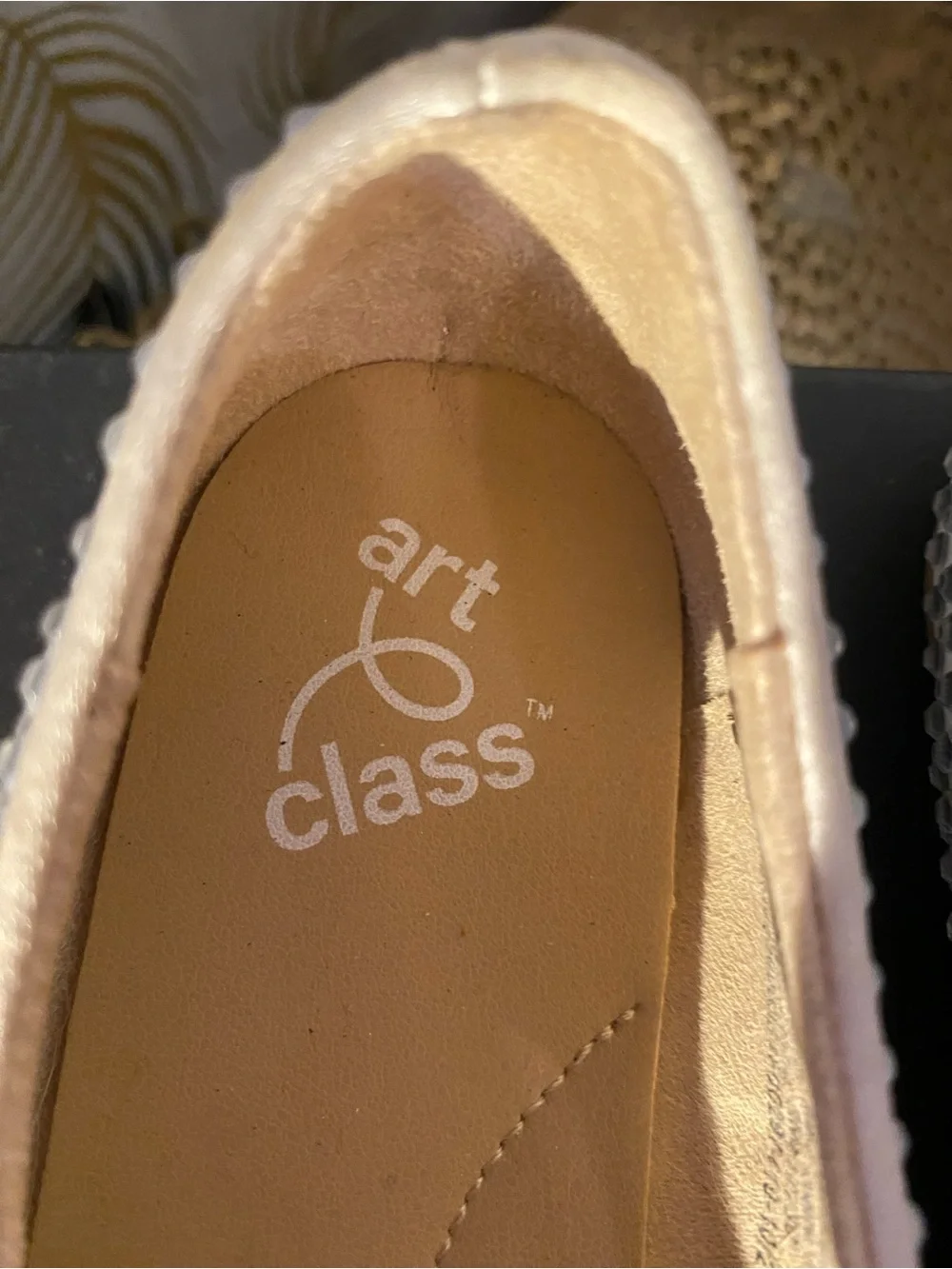 art class Girls' Ivory Rhinestone Mary Jane Flats
